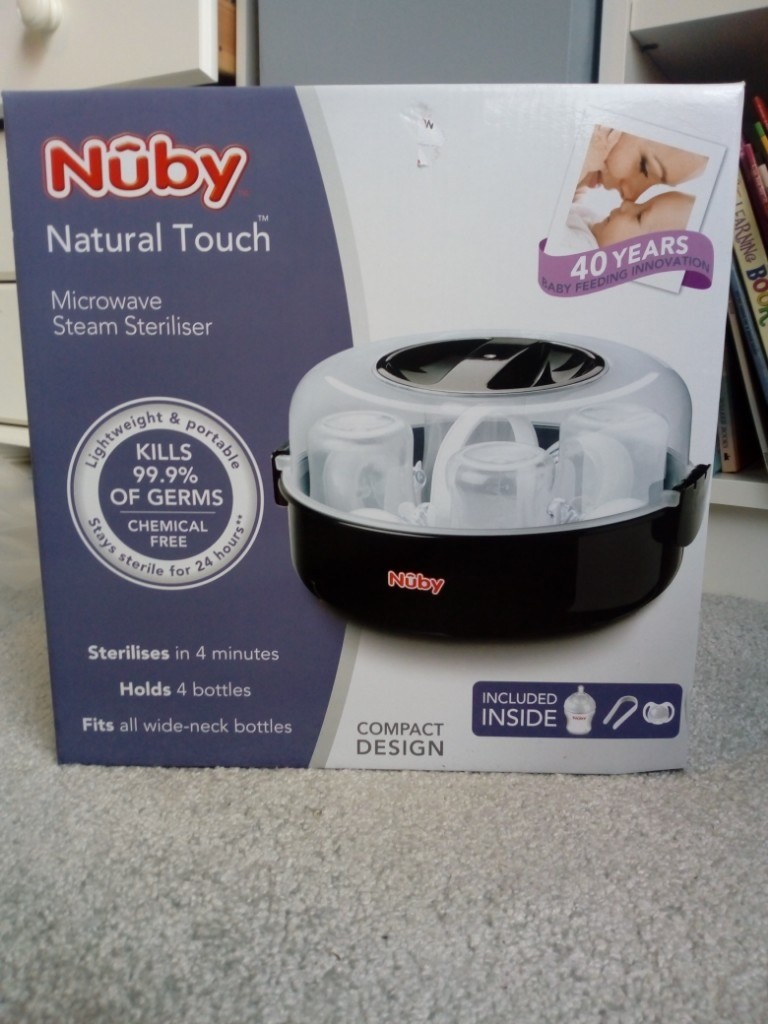 nuby natural touch microwave steam steriliser